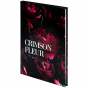 Книга записная твердая обл. А5, 96 л., клет., Crimson fleur