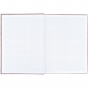 Книга записная А4, 96 л., кл., Lines, серая