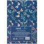 Книга записная твердая обл. А5, 96 л., клет., TR, Floral 6