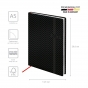 Ежедневник 2026 Стандарт Soft Carbon черный