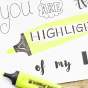 Маркер Highlighter e-345 2-5 мм клиновид. зелёный