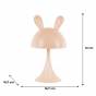 Светильник-ночник LED с аккумулятором Simple Bunny, персиков