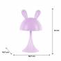 Светильник-ночник LED с аккумулятором SImple Bunny, фиолетов