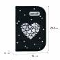 Пенал Kite 1 отд., 2 отв., с наполнением 622H Black&Silver