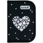 Пенал Kite 1 отд., 2 отв., с наполнением 622H Black&Silver