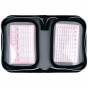 Пенал Kite 1 отд., 2 отв., с наполнением 622H Black&Silver