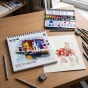 Скетчбук 21*21 см, 20 л, для акварели, спир, Kite Creative