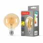 LED лампа TITANUM  Filament G95 6W E27 2200K бронза