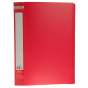 Папка пластикова з 30 файлами, JOBMAX, А4, червона