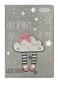 Щоденник шкільний CLOUD, В5, 48 арк., тверд. обл., шт.шкіра/поролон, сірий, KIDS Line