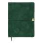 Щоденник недат. VELOUR, A5, зелений, штуч.шкіра, 336 стор