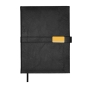 Щоденник недат. LEROY, A5, чорний, штуч.шкіра, 336 стор