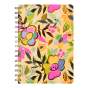 Книга для нотаток COLORFUL, А5, 80 арк., клітинка, тв. картонна обкладинка, жовта