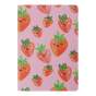 Книга для нотаток FRUITS, А5, 32 аркуші, клітинка, прошита обкладинка, малинова