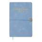 Щотижневик датов. 2026 VELOUR, A5, блакитний, штуч.шкіра