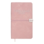 Щотижневик  датов. 2026 кишеньк. VELOUR, 85*153, рожевий, штуч. шкіра
