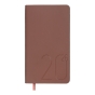 Щотижневик  датов. 2026 кишеньк. MORANDI STYLE , 85*153, мідний, штуч. шкіра