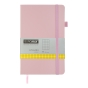 Книга записна ETALON 125*195, 96 арк., клітинка, обкл. штучна шкіра, рожевий