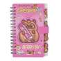 Блокнот на пружині збоку CAPYBARA, А6, 60 арк., клітинка, на липучці, асорті, KIDS Line