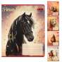 Зошит учнівський шкільний HORSES, 24арк., клітинка, KIDS LINE