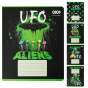 Зошит учнівський шкільний UFO, 24арк., лінія, KIDS LINE