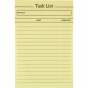Блок паперу з клейким шаром Task list 100x150мм,100арк.