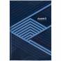 Книга записна А4  96арк., кліт., Lines, синя