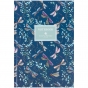 Книга записна тверда обкл. А5, 96 арк., кліт., TR, Floral 6