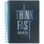 Блокнот з розділювачами, А5, 120арк, кліт, Think fast