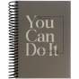 Блокнот з розділювачами, А5, 120арк, кліт, You can do it