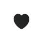 Блок паперу для нотаток BLACK HEART,  з клейким шаром , 70х70 мм, 50 арк., чорний, KIDS Line