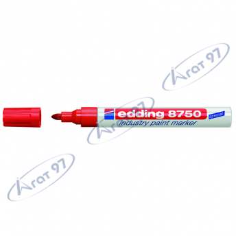 Маркер Industry Paint e-8750, 2-4 мм, круглый, красный