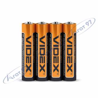Батарейка солевая Videx R03P/AAA 4шт SHRINK