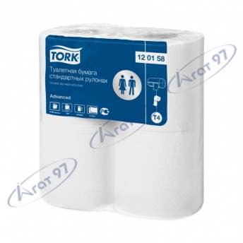 Туалетний папір в стандартних рулонах Tork Advanced
