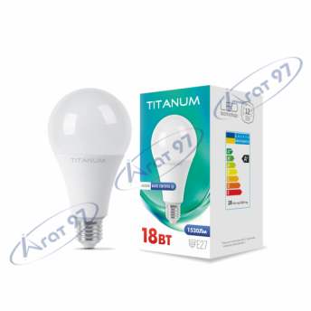 LED лампа TITANUM A80 18W E27 4100K