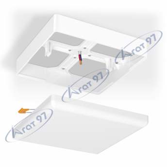 Рамка накладного монтажу безрамкового квадратного світильника VIDEX (VL-DLFS-24SF)