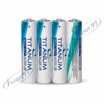  Батарейка солевая Titanum R03P/AAA 4шт SHRINK