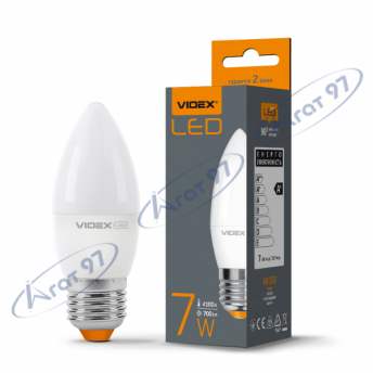 LED лампа VIDEX  C37e 7W E27 4100K