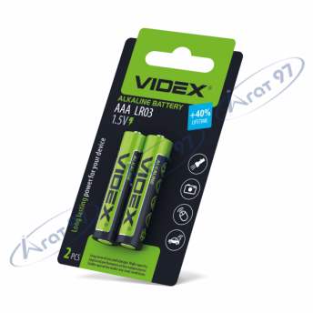 Батарейка лужна  Videx LR03/AAA 2шт SMALL BLISTER