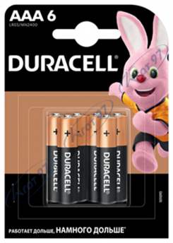 Элемент питания (батарейка) DURACELL LR3 (АAA)