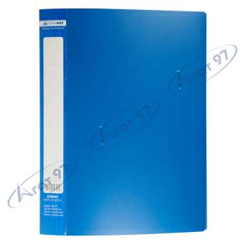 Папка пластикова з 30 файлами, JOBMAX, А4, синя