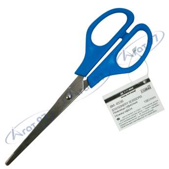Ножицы офисные, JOBMAX, 180 мм, голубые
