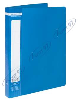 Папка пластиковая с 40 файлами, JOBMAX, А4, синяя