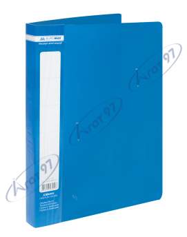 Папка пластиковая с 60 файлами, JOBMAX, А4, синяя