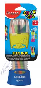 Олівці кольорові COLOR PEPS Flex Box, 12 кольорів, розсувний пенал