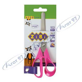 Ножницы детские 152 мм с пластиковыми 3D-ручками,  розовые, KIDS Line