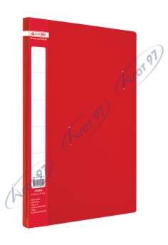 Папка пластикова з боковим притиском, JOBMAX, A4 , червона