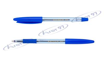 Ручка кулькова CLASSIC GRIP, 0.7 мм, пласт.корп., гум.грип, сині чорнила
