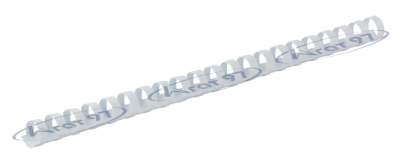 Пластикові пружини для палітурки, d 19мм, А4, 150 арк., круглі, білі, по 100 шт. в упаковці