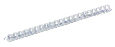 Пластикові пружини для палітурки, d 14мм, А4, 100 арк., круглі, білі, по 100 шт. в упаковці